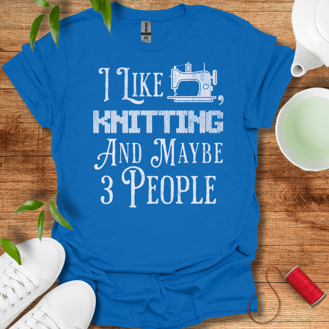 Sewing, Knitting, 3 People T-Shirt