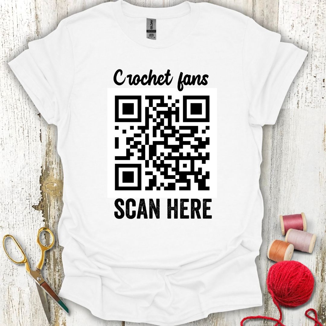 Crochet QR Code T-Shirt
