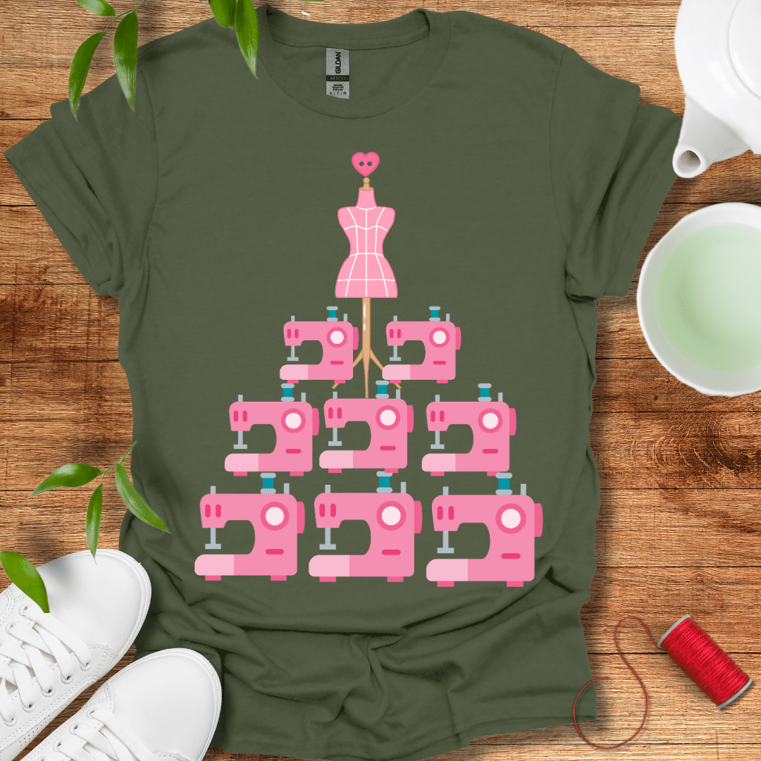 Sewing Machine Tree T-Shirt
