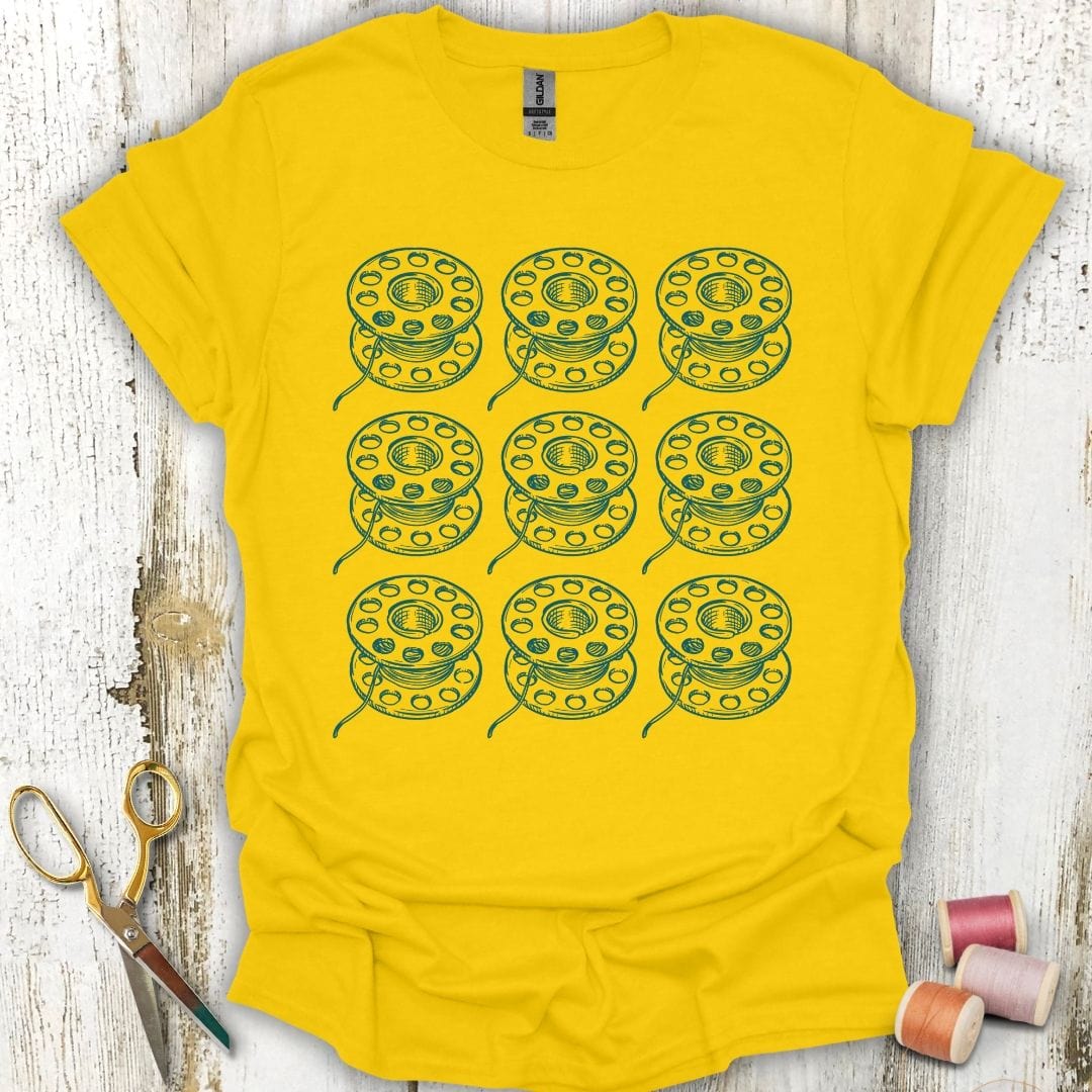Sewing Bobbin Grid T-Shirt