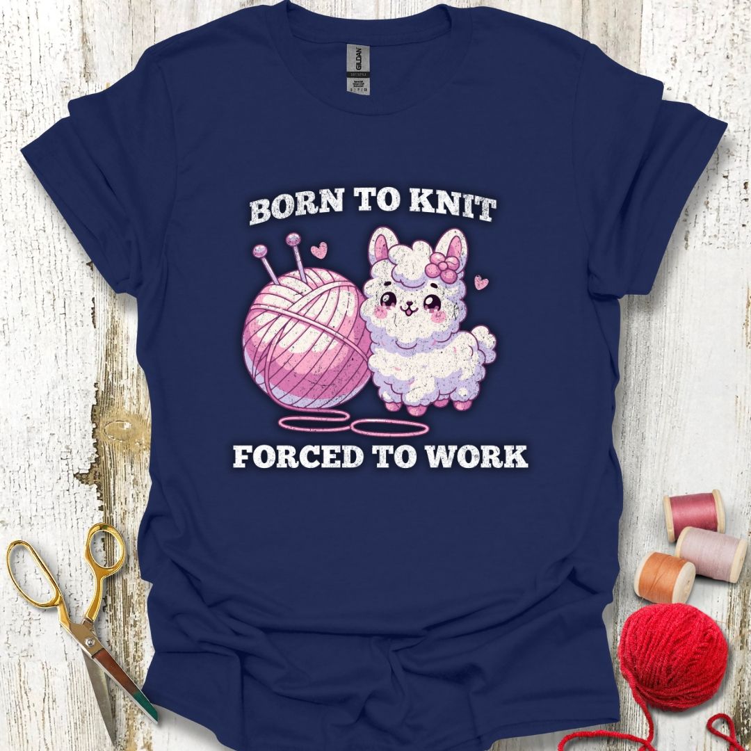 Funny Born To Knit T-Shirt