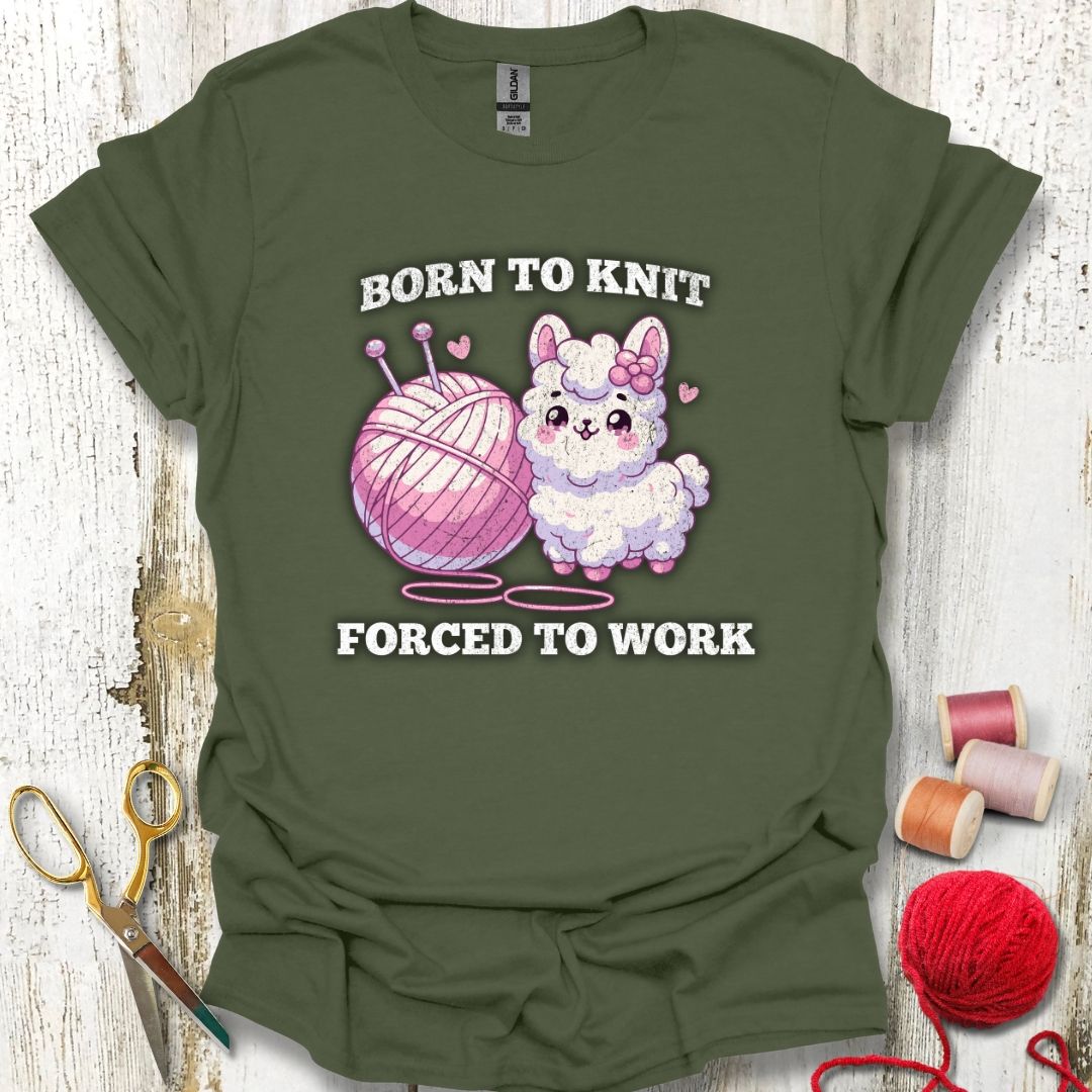 Funny Born To Knit T-Shirt