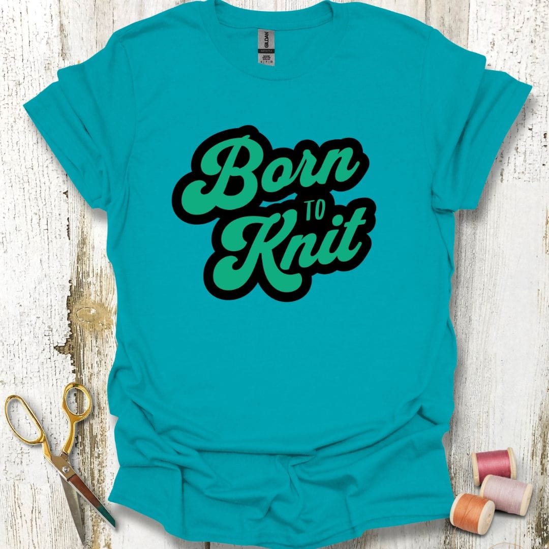 Born to Knit Green T-Shirt