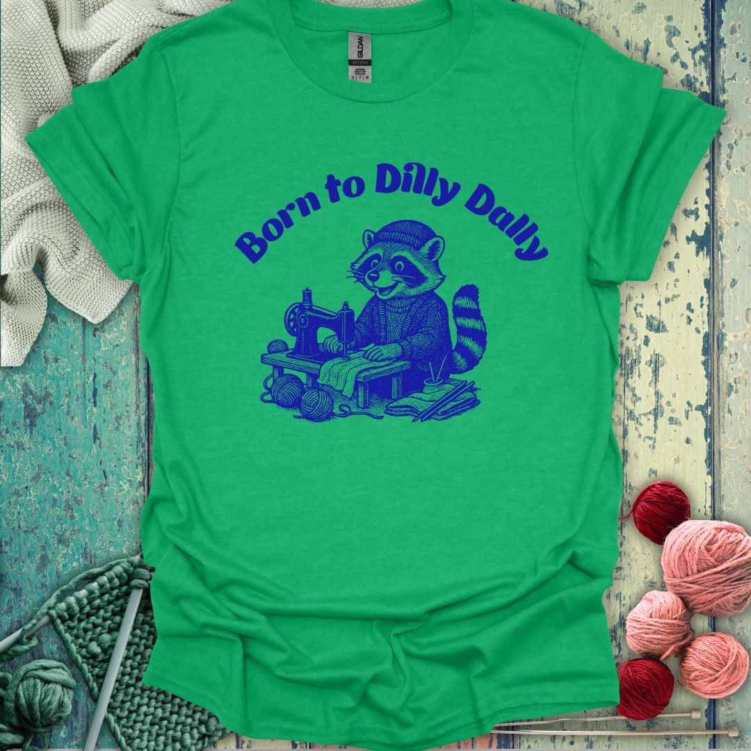 Funny Racoon Sewing T-Shirt