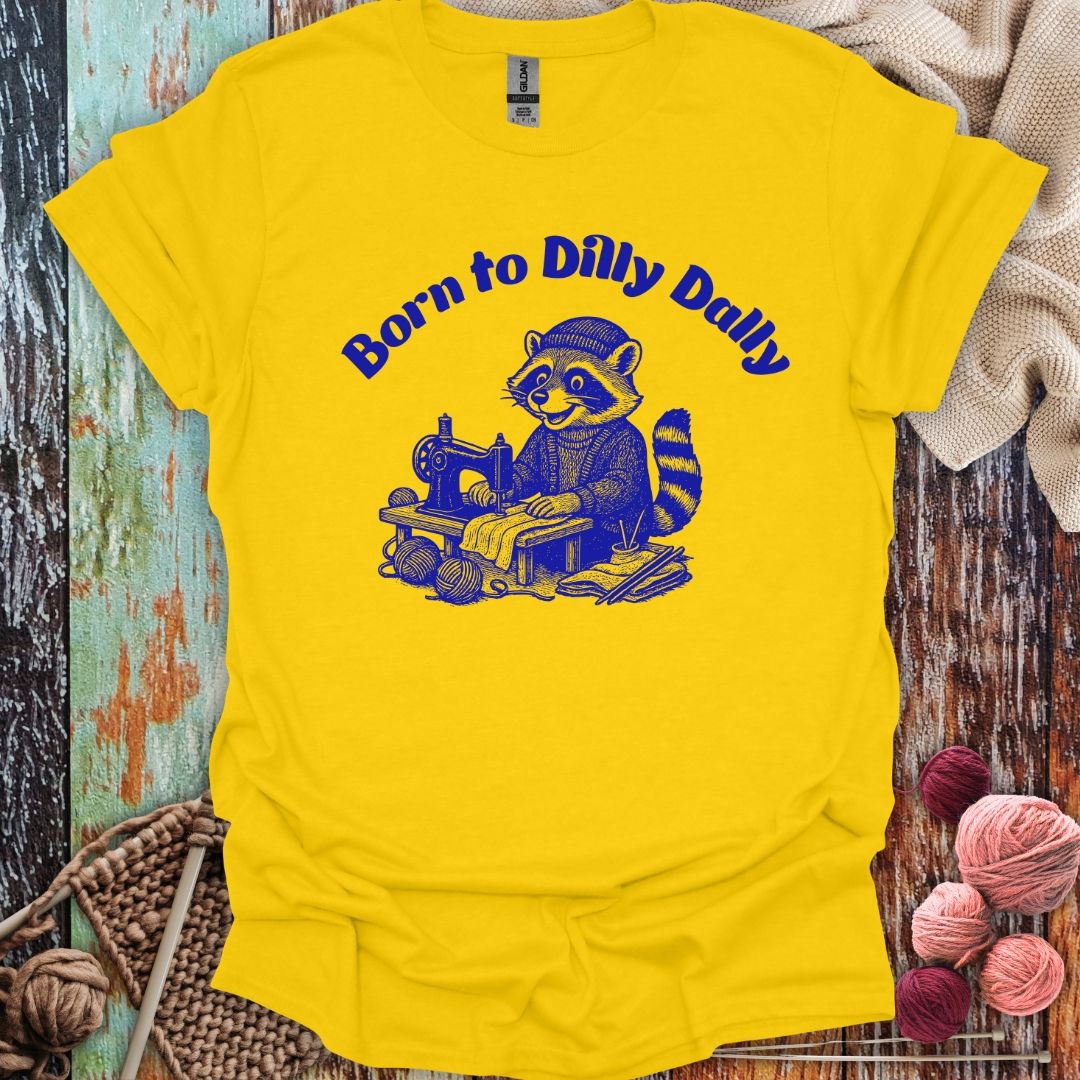 Funny Racoon Sewing T-Shirt