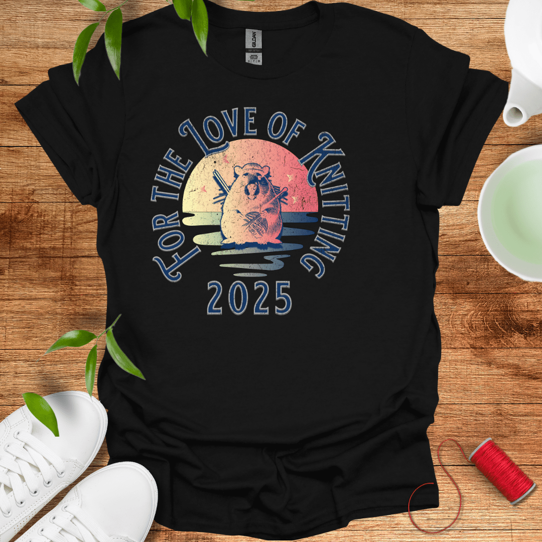 Capybara Knitting Love T-Shirt