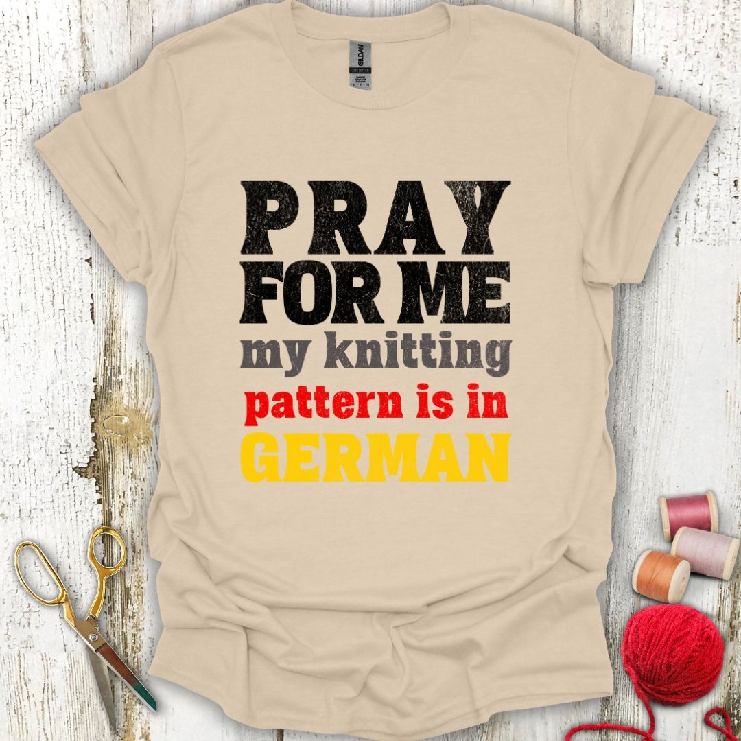 Funny German Knitting Pattern T-Shirt
