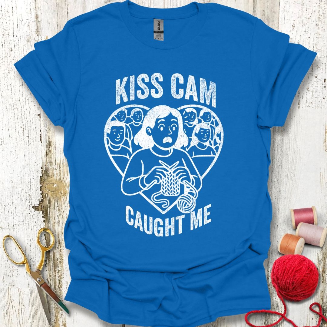 Funny Caught Knitting T-Shirt