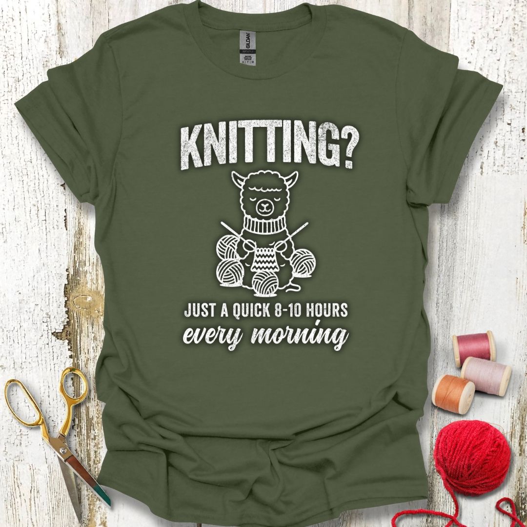 Knitting Every Morning T-Shirt