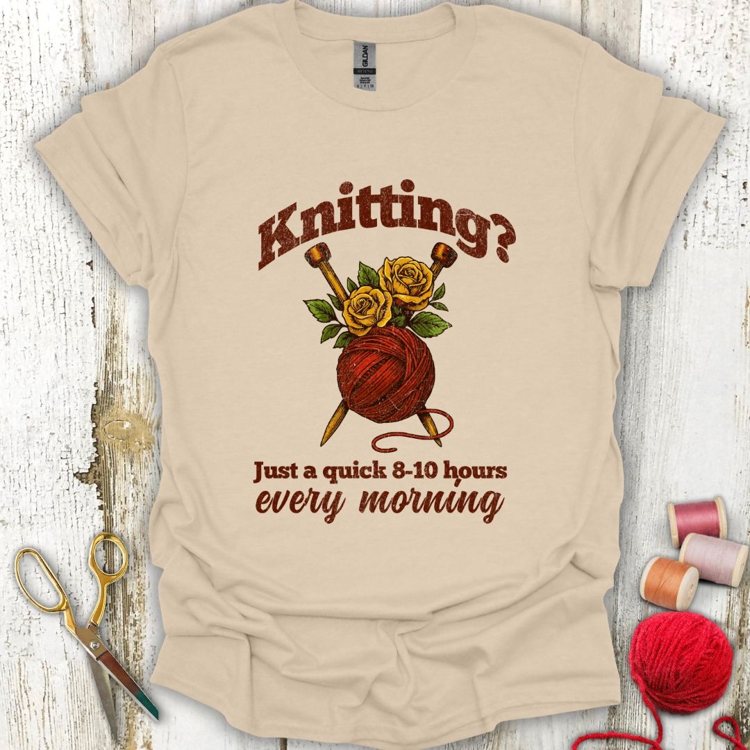 Funny Quick Knitting T-Shirt