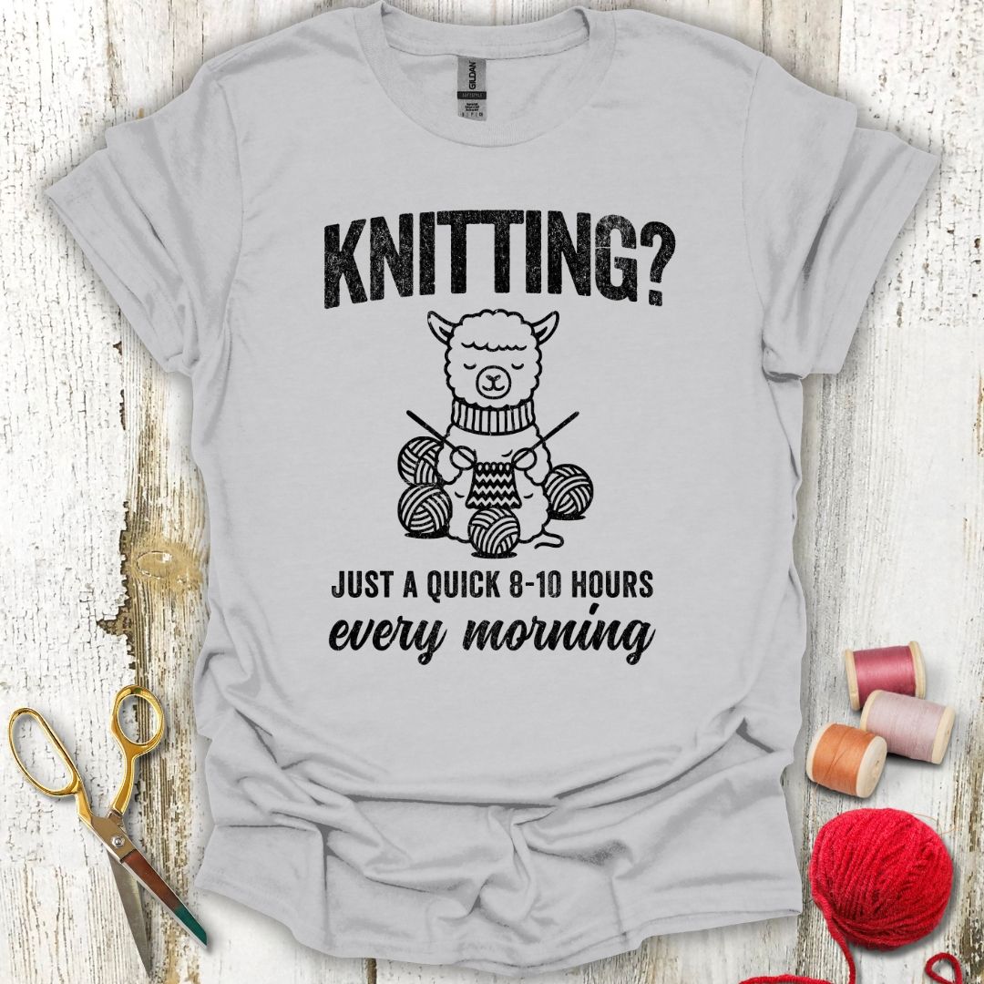 Knitting Every Morning T-Shirt