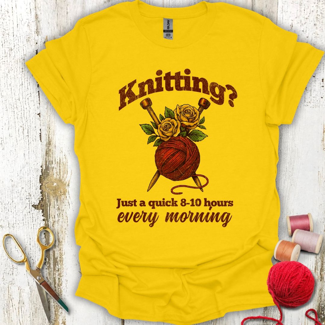 Funny Quick Knitting T-Shirt