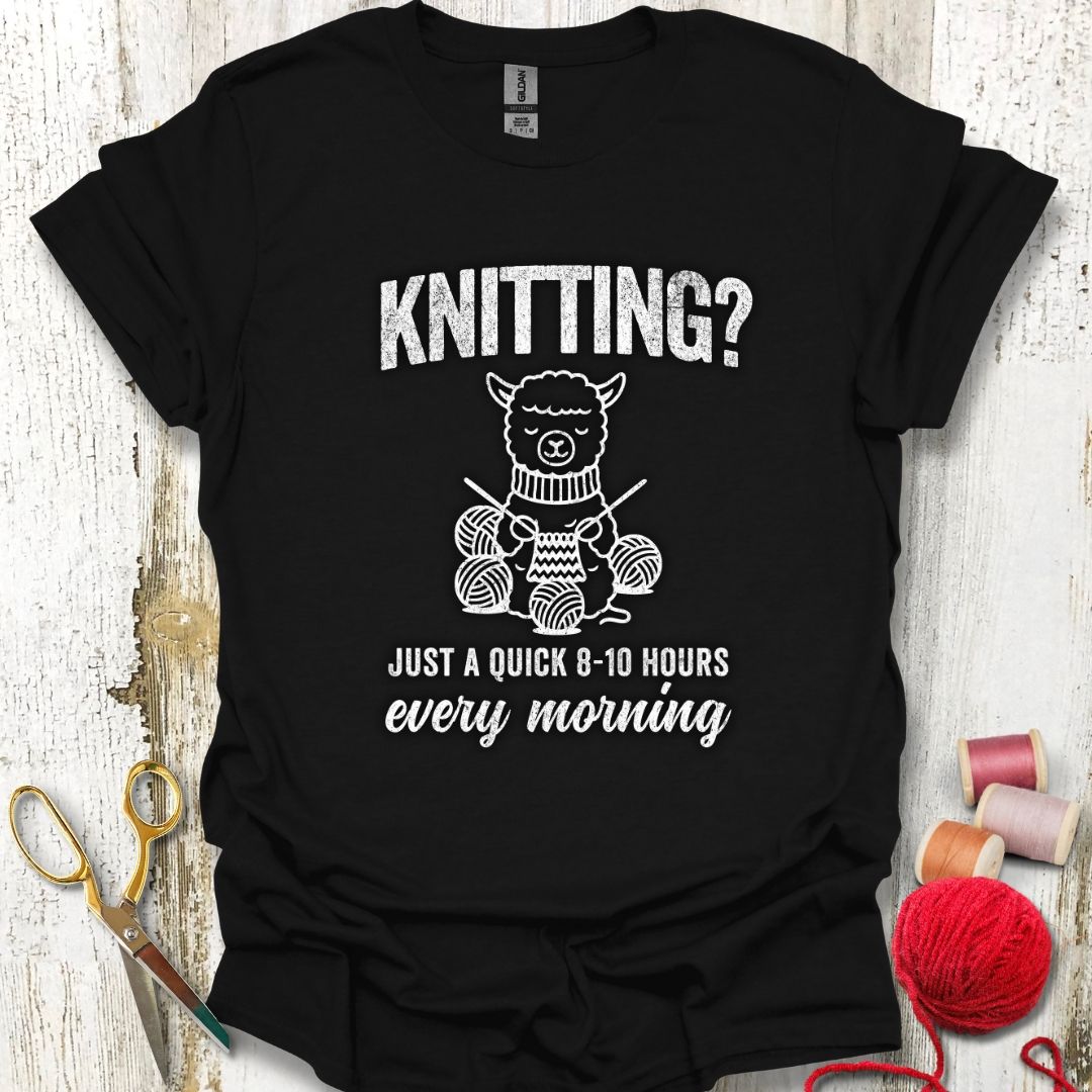 Knitting Every Morning T-Shirt