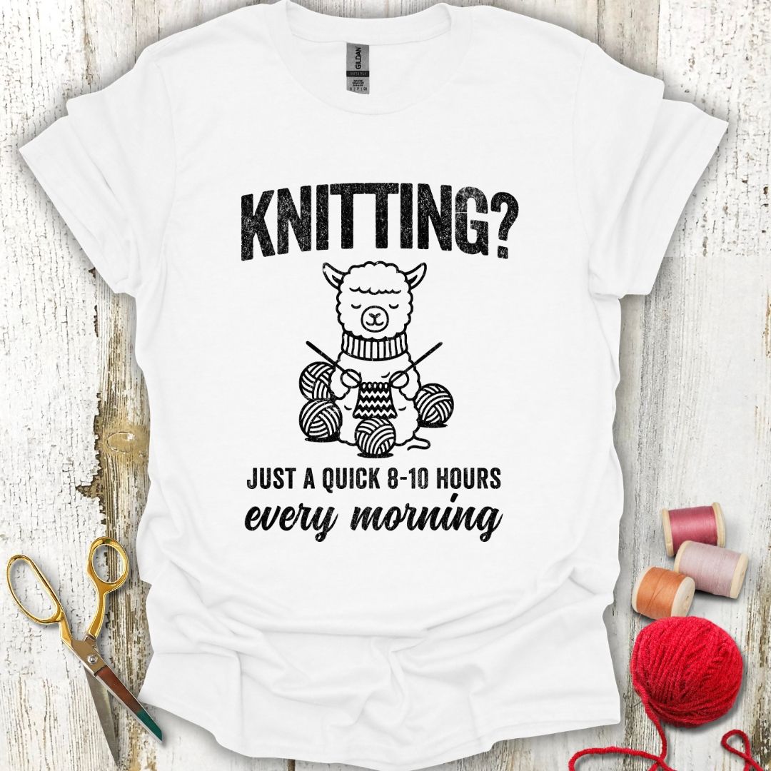 Knitting Every Morning T-Shirt