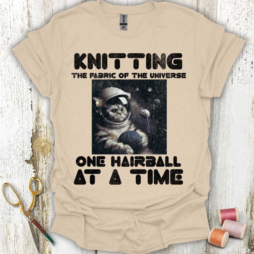 Space Cats And Knitting T-Shirt