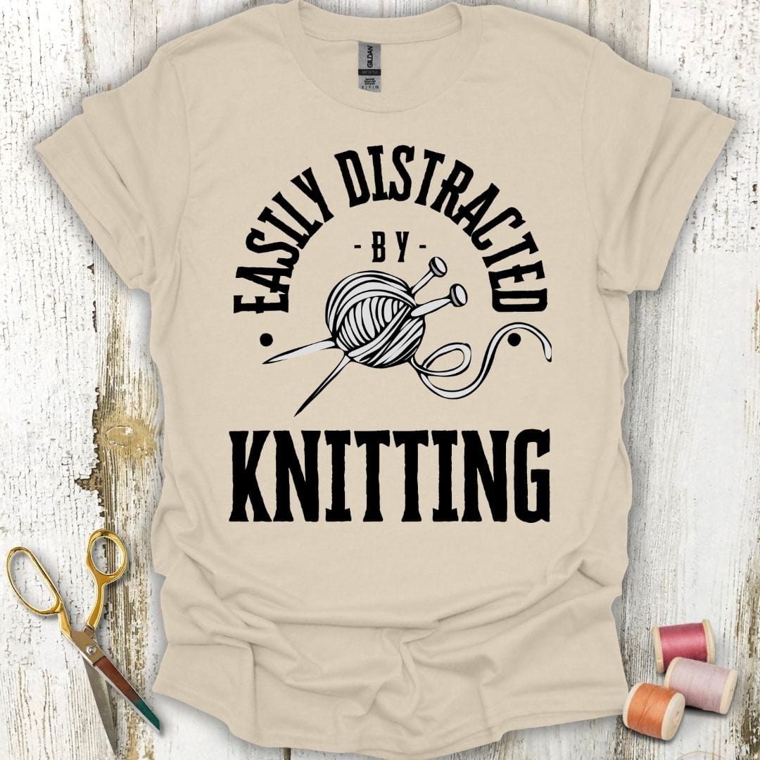Easily Distracted By Knitting T-Shirt