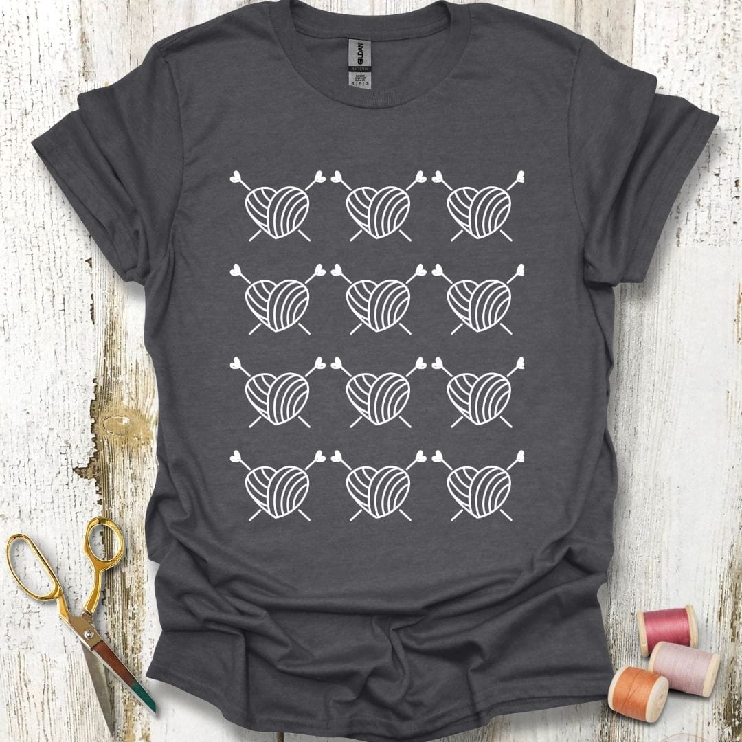 Knitting Hearts T-Shirt
