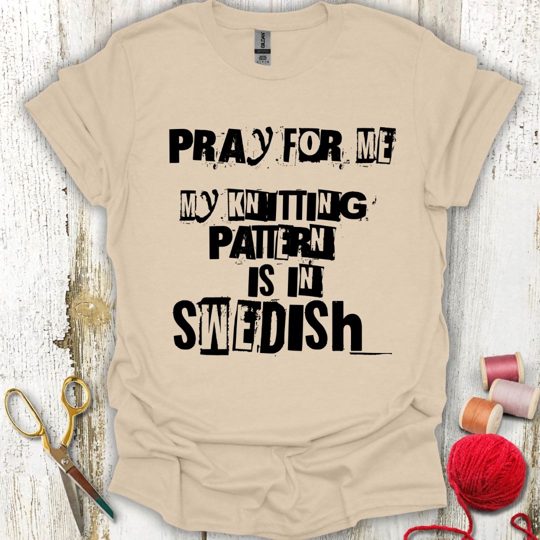Funny Swedish Knitting Pattern T-Shirt