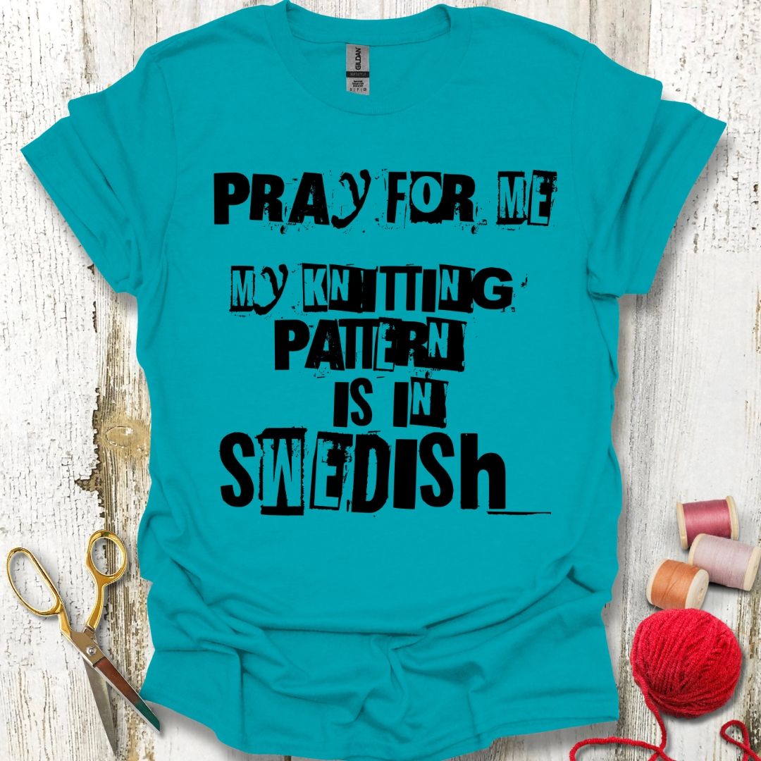 Funny Swedish Knitting Pattern T-Shirt