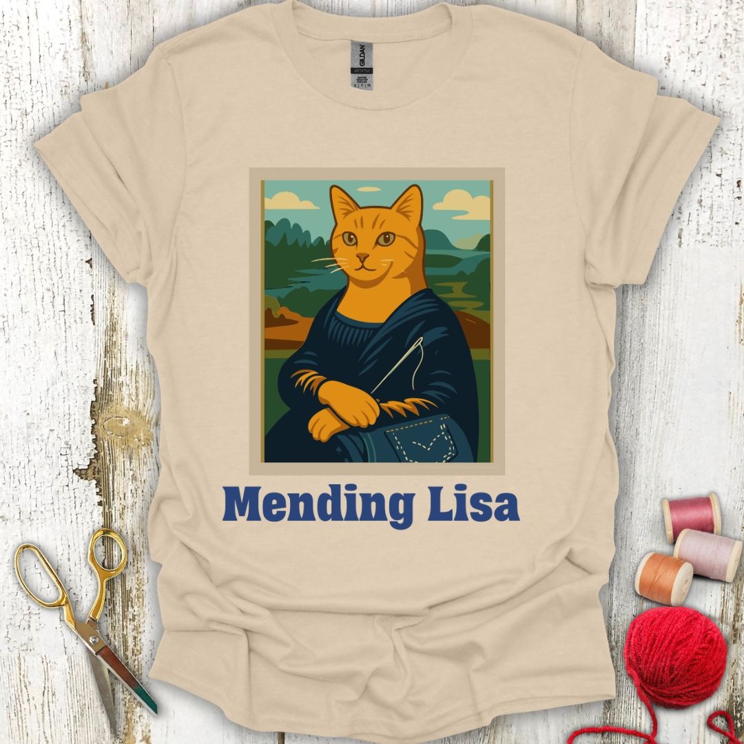 Funny Mending Cat T-Shirt
