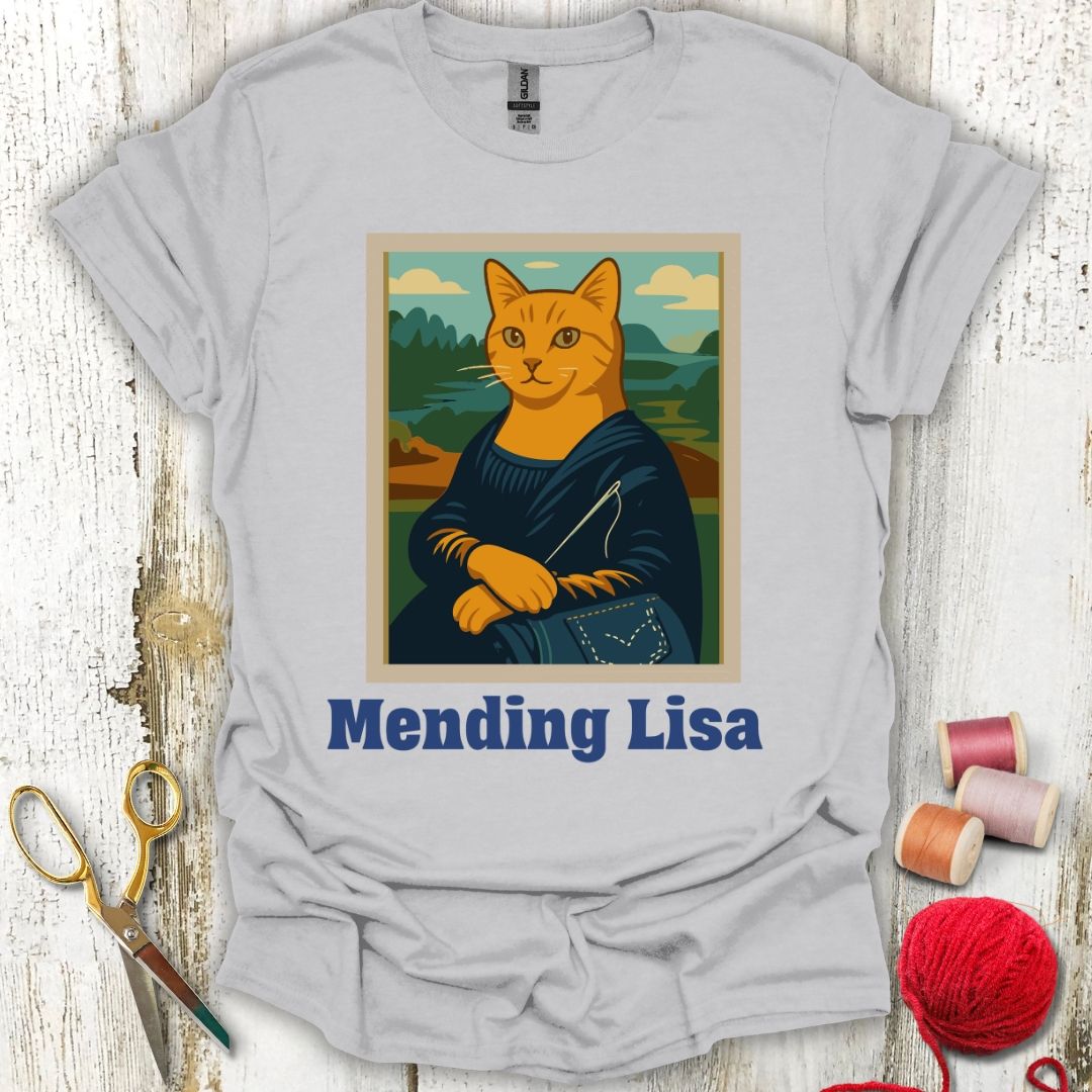 Funny Mending Cat T-Shirt