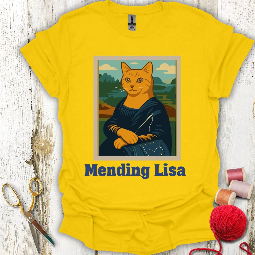 Funny Mending Cat T-Shirt