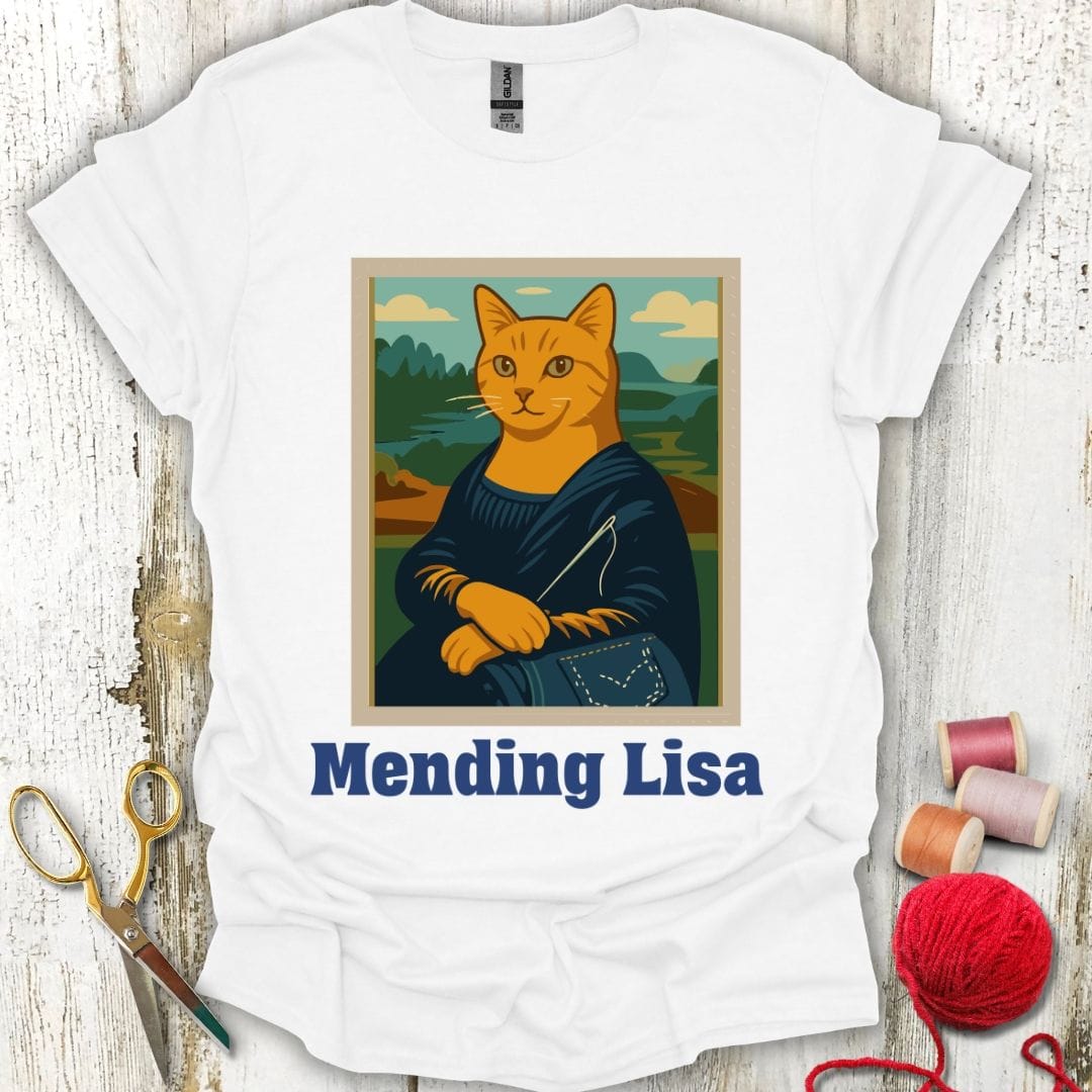 Funny Mending Cat T-Shirt