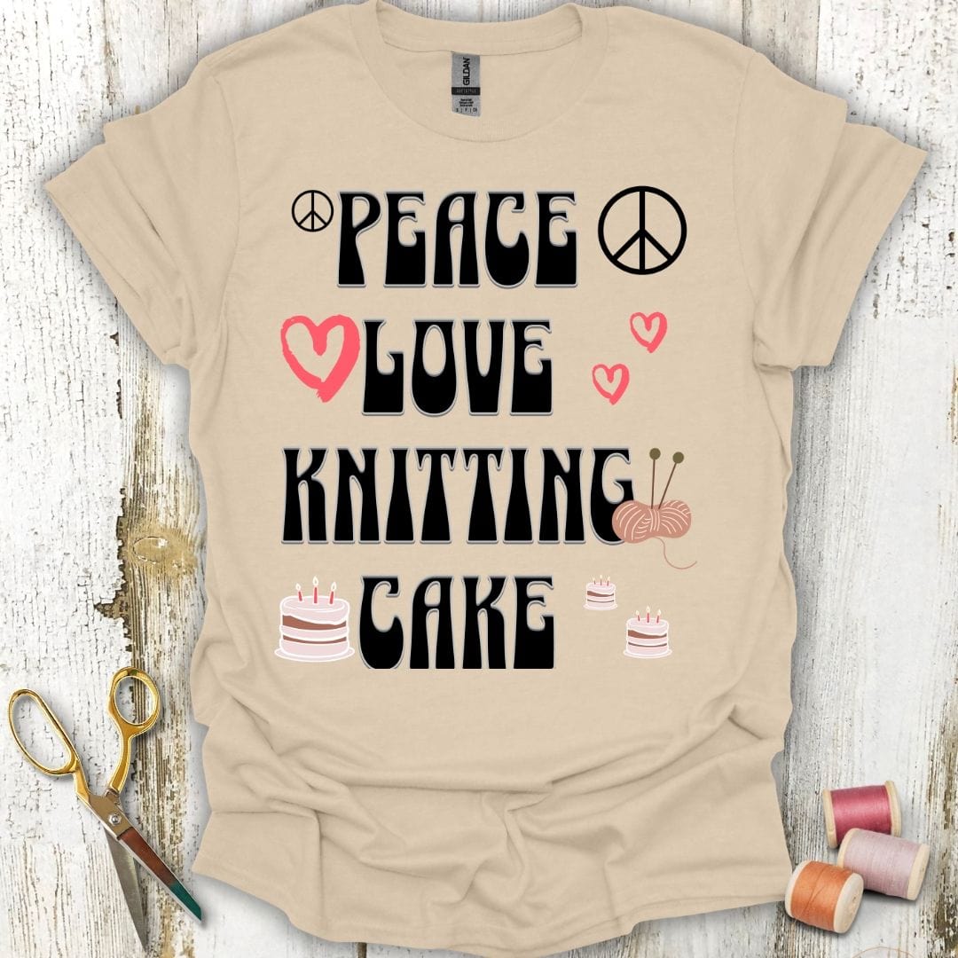 Peace, Love, Knitting T-Shirt