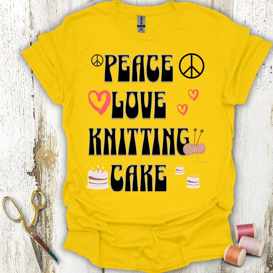 Peace, Love, Knitting T-Shirt