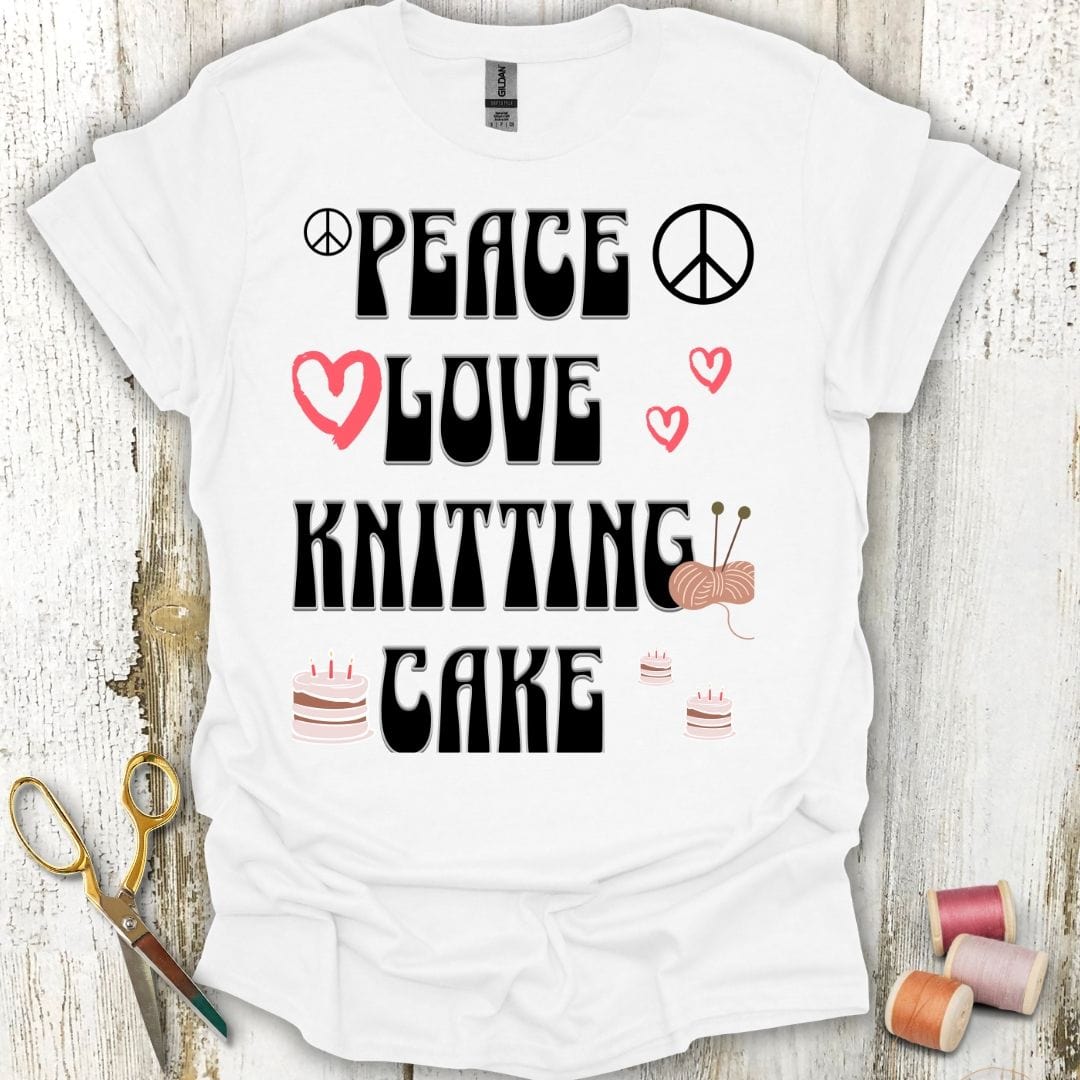 Peace, Love, Knitting T-Shirt