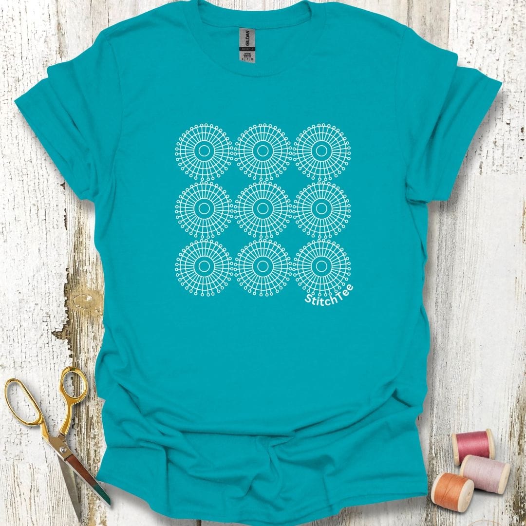 Sewing Pin Grid T-Shirt