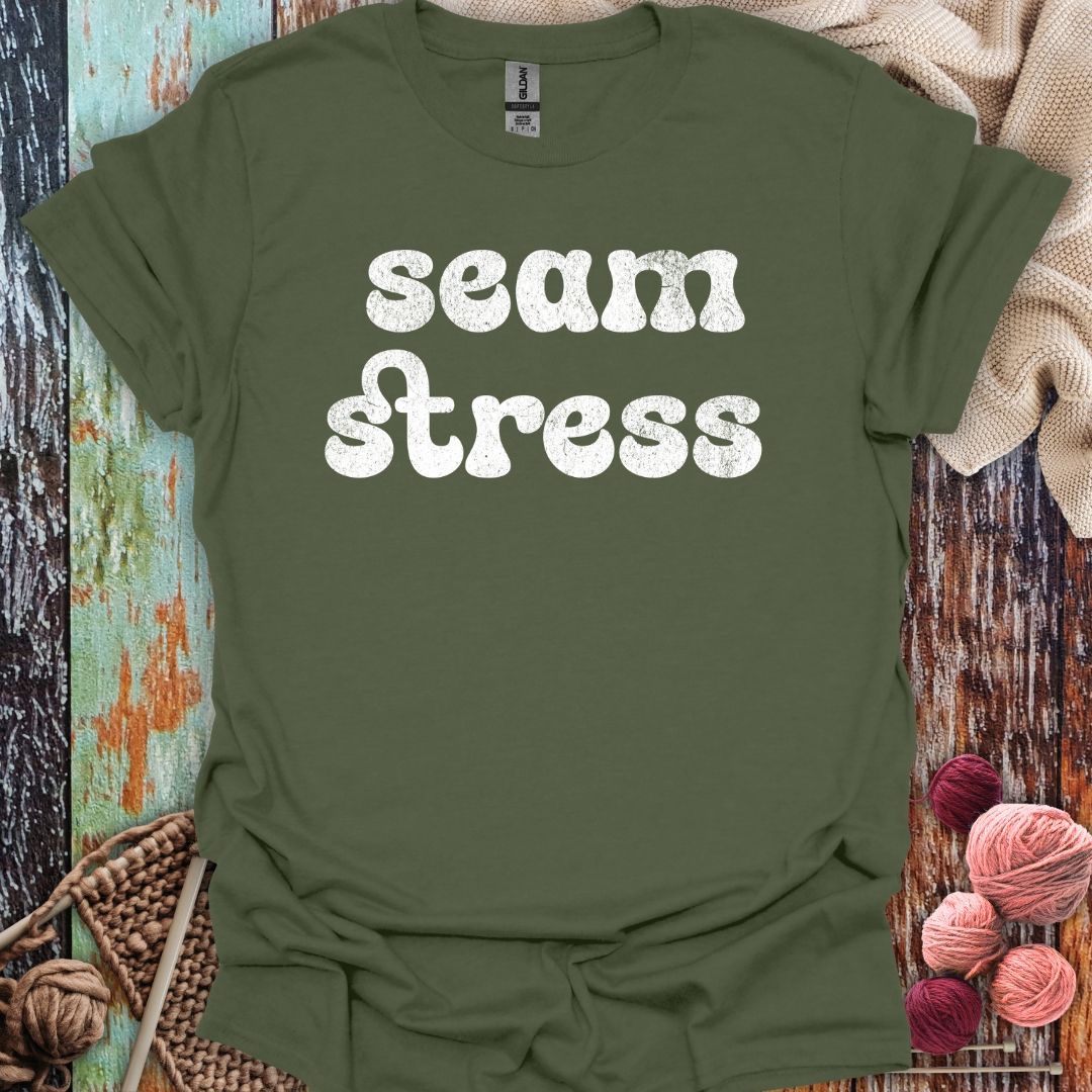 Seam Stress White T-Shirt