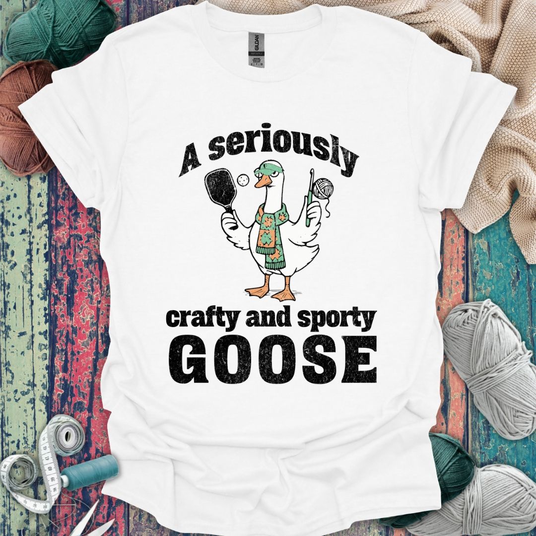 Crafty And Sporty Goose T-Shirt