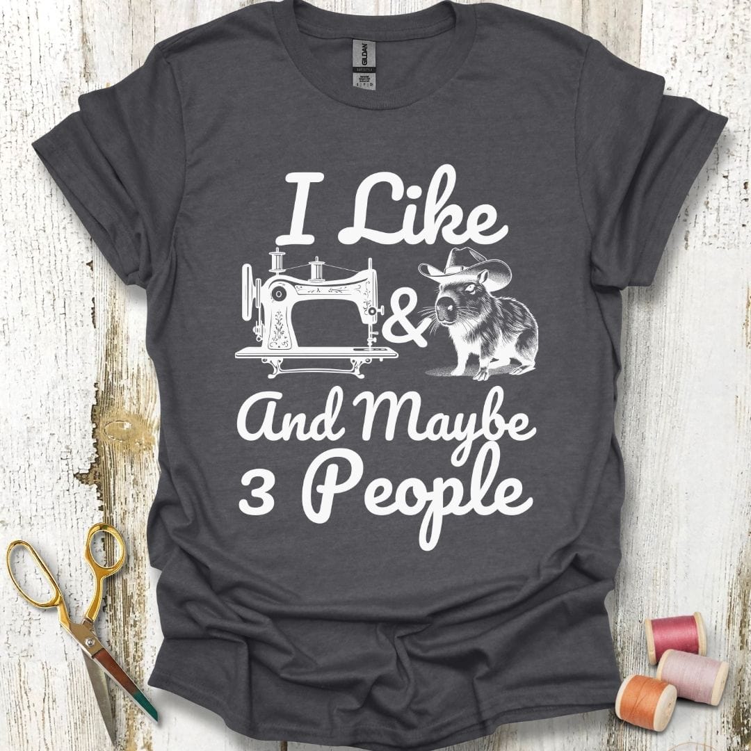 Capybaras and Sewing T-Shirt