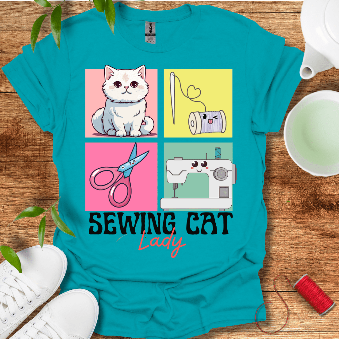 Sewing Cat Lady T-Shirt