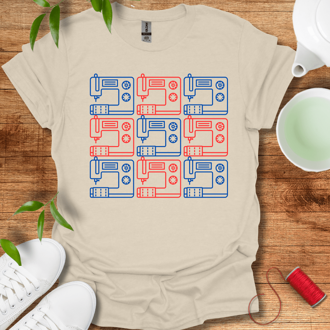 Sewing Machine Grid T-Shirt