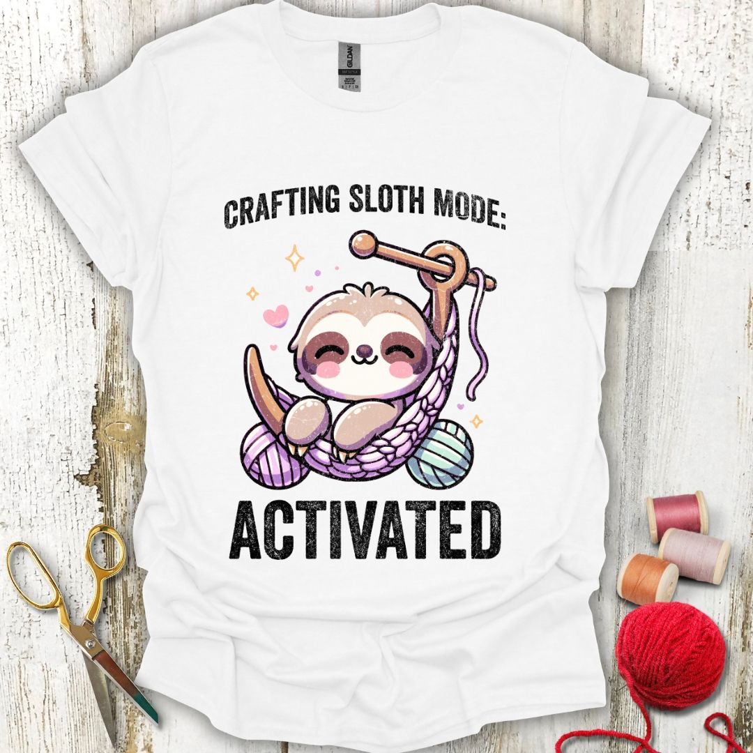 Funny Crafting Sloth T-Shirt