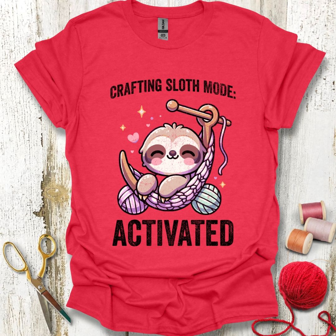 Funny Crafting Sloth T-Shirt