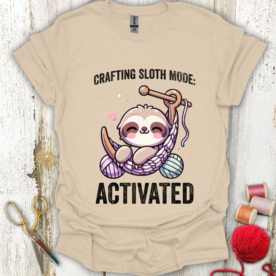 Funny Crafting Sloth T-Shirt