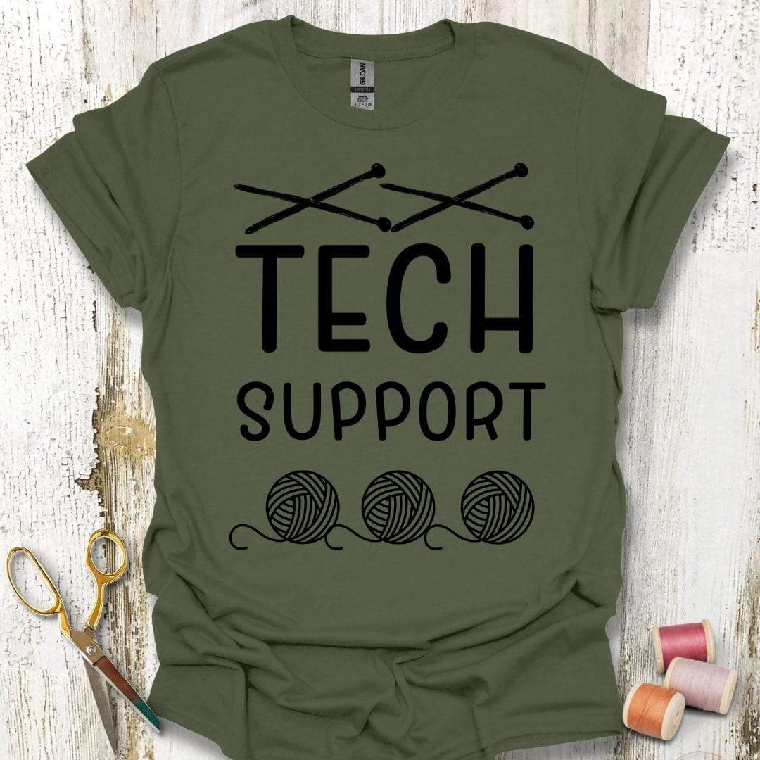 Tech Support Knitting T-Shirt