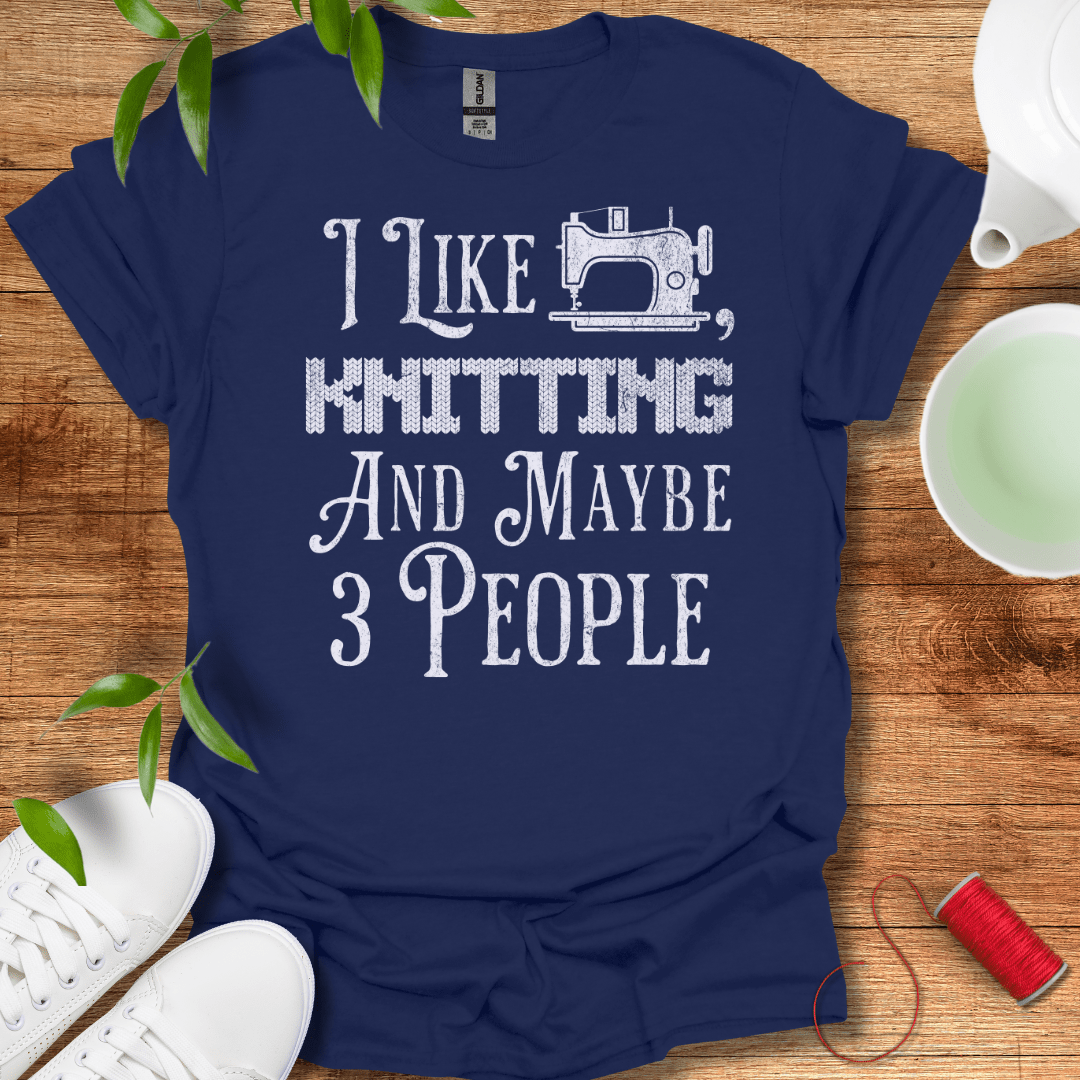 Sewing, Knitting, 3 People T-Shirt