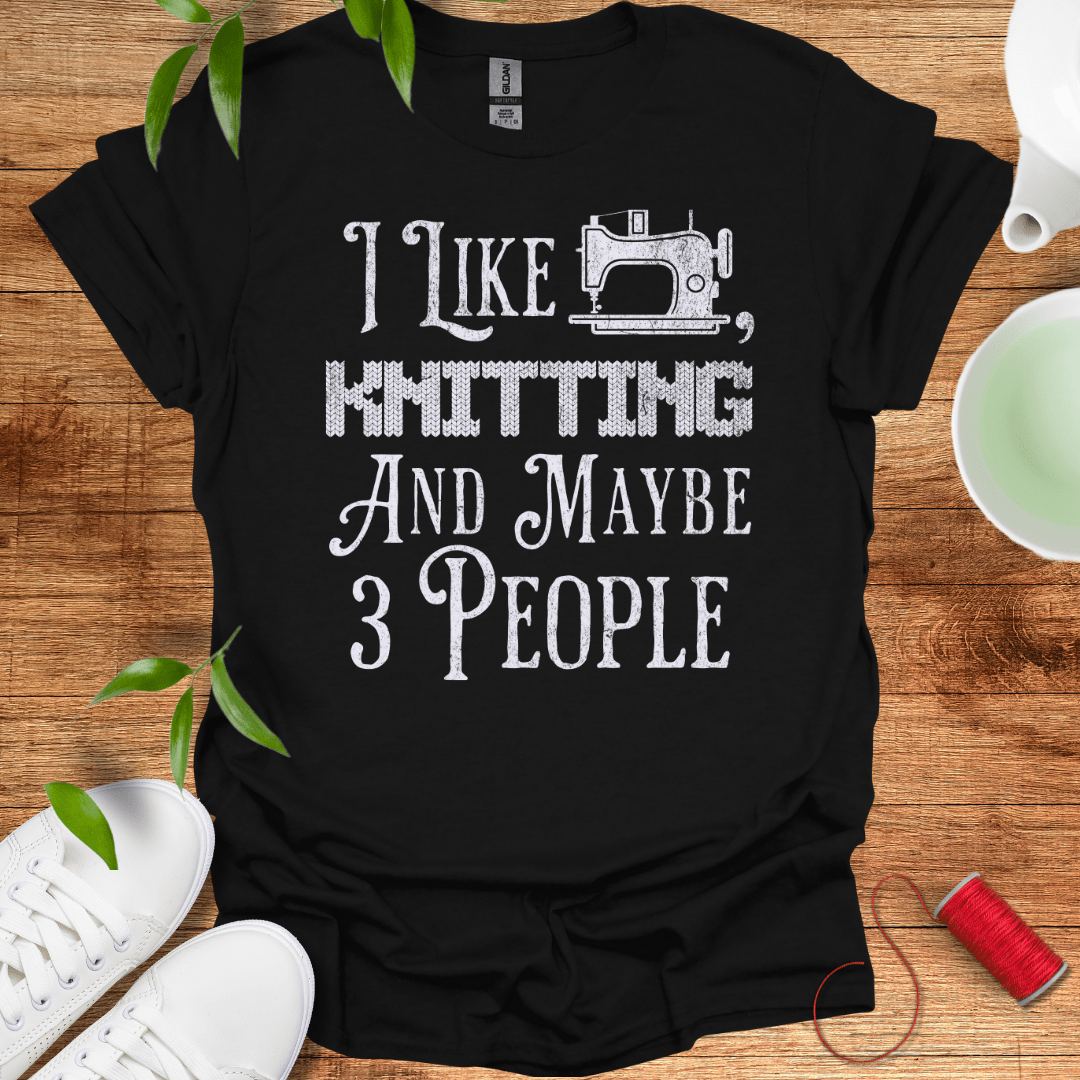 Sewing, Knitting, 3 People T-Shirt