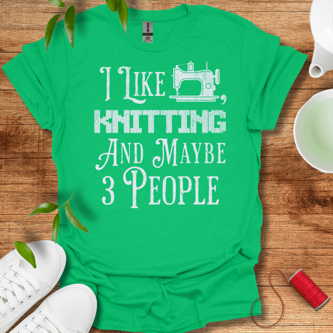 Sewing, Knitting, 3 People T-Shirt