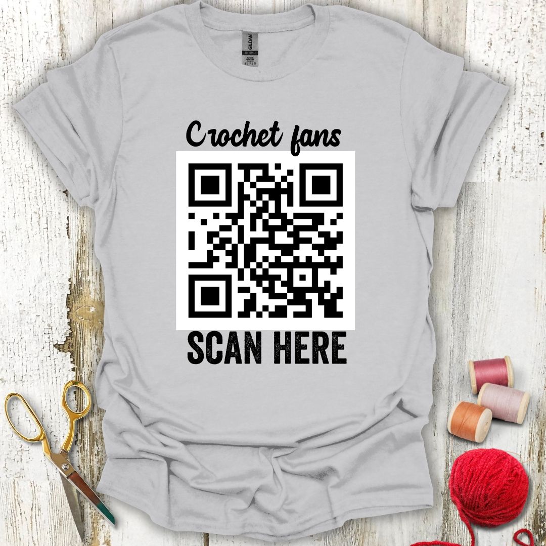 Crochet QR Code T-Shirt