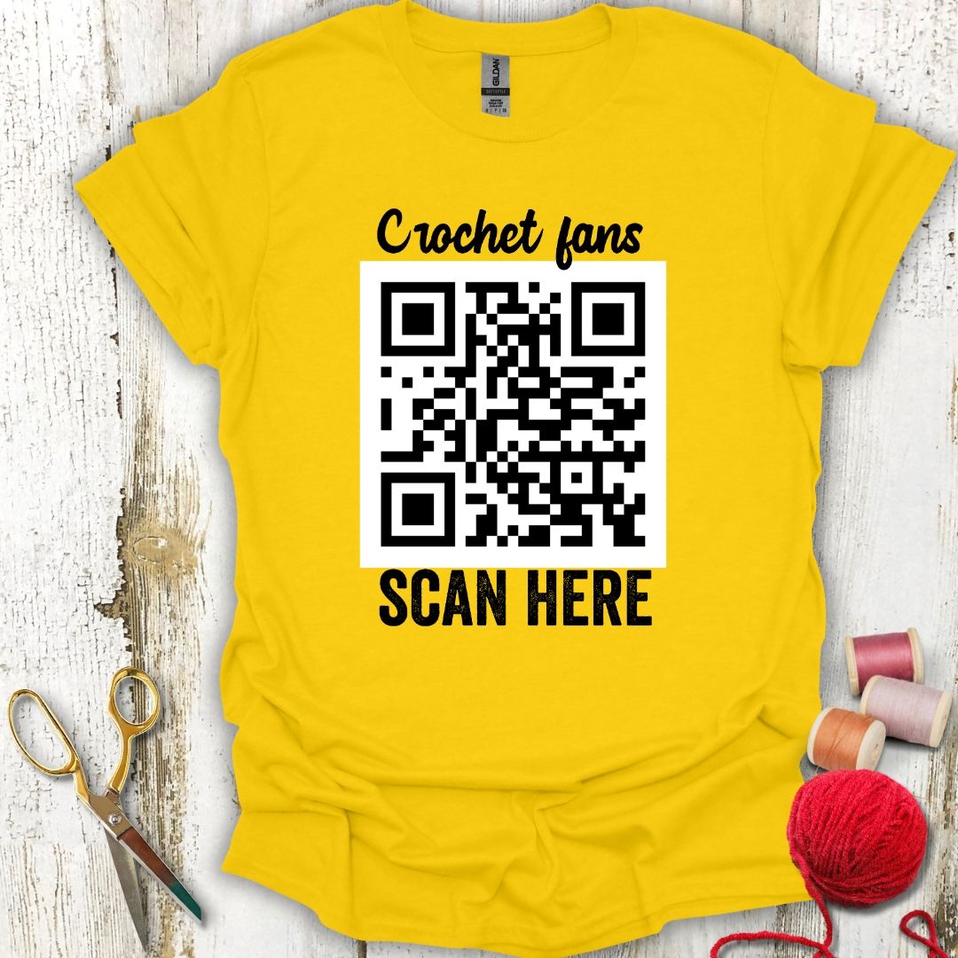 Crochet QR Code T-Shirt