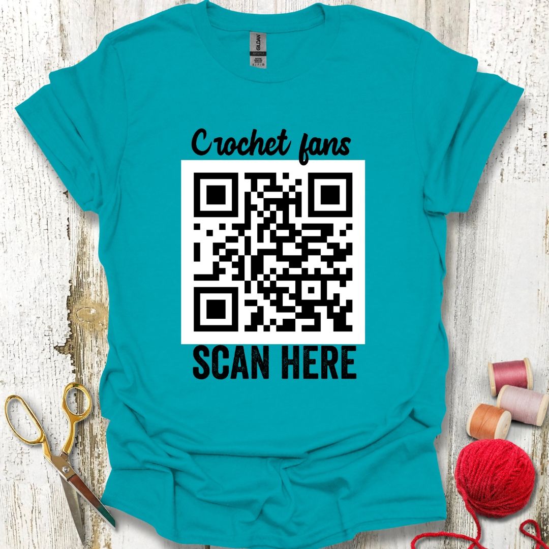Crochet QR Code T-Shirt