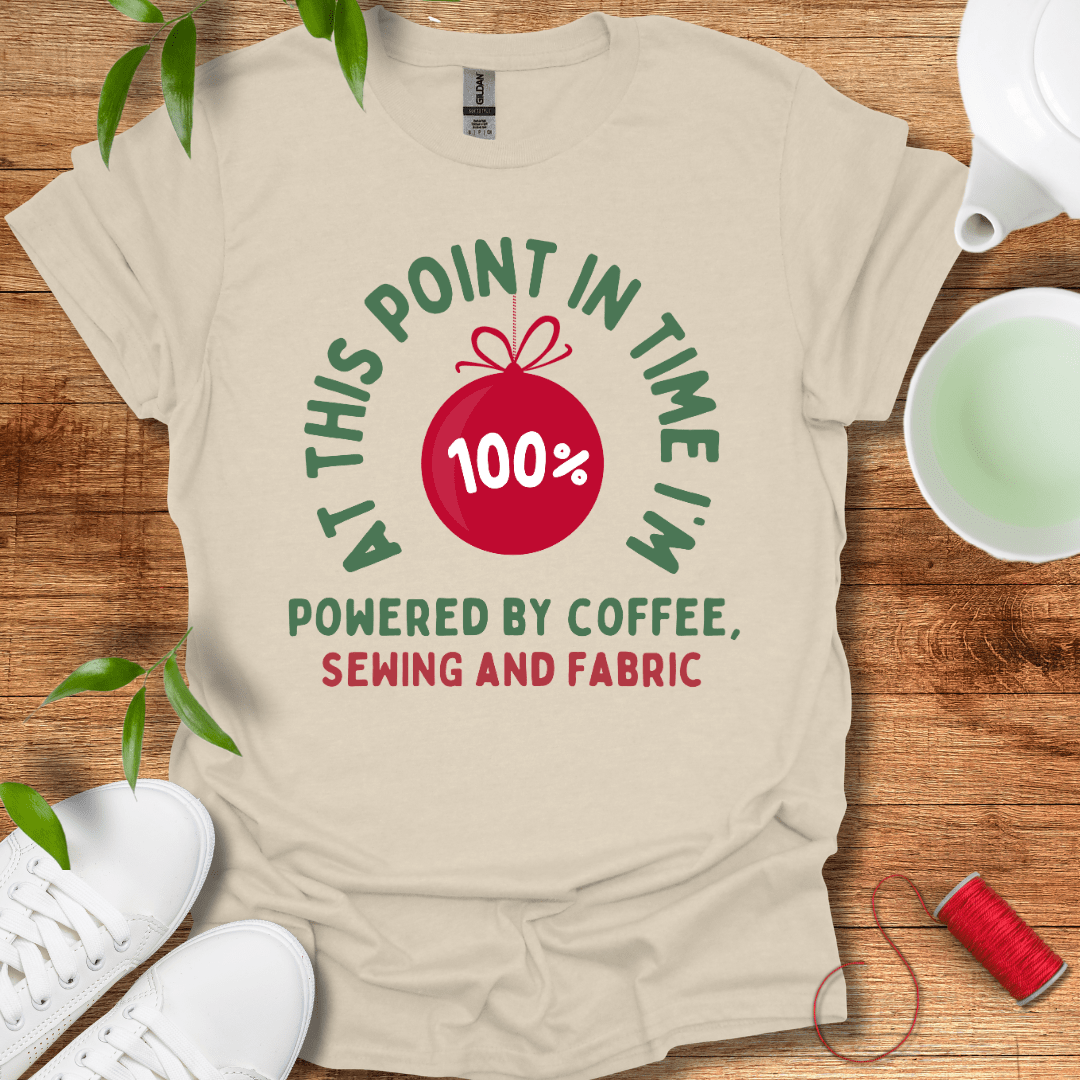 Sewing, Coffee And Fabric Tee