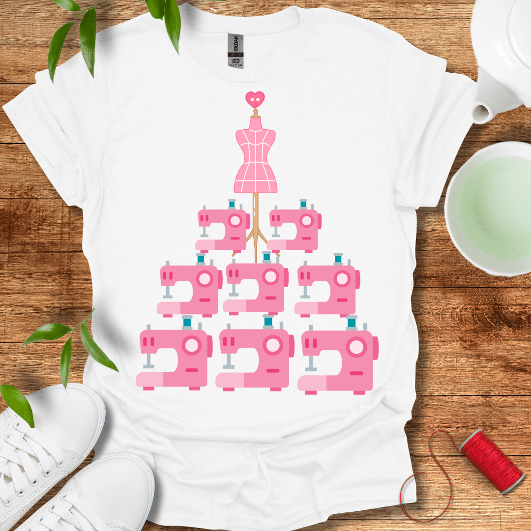 Sewing Machine Tree Tee