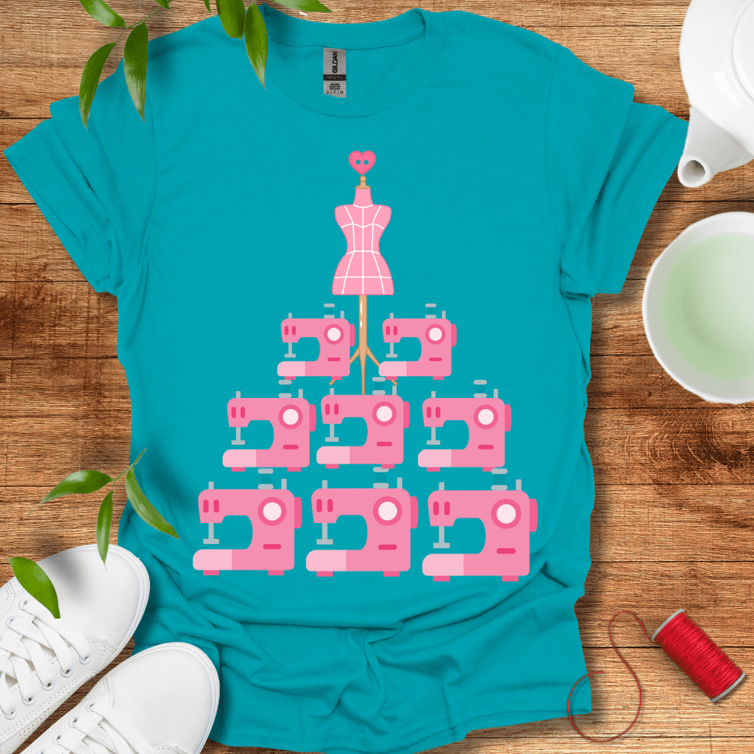 Sewing Machine Tree Tee