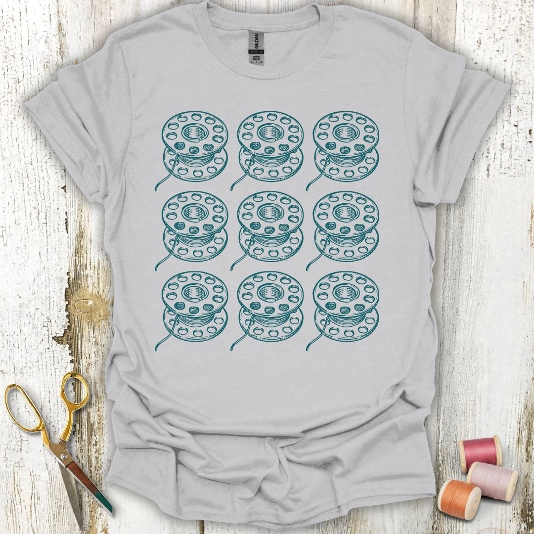 Sewing Bobbin Grid T-Shirt